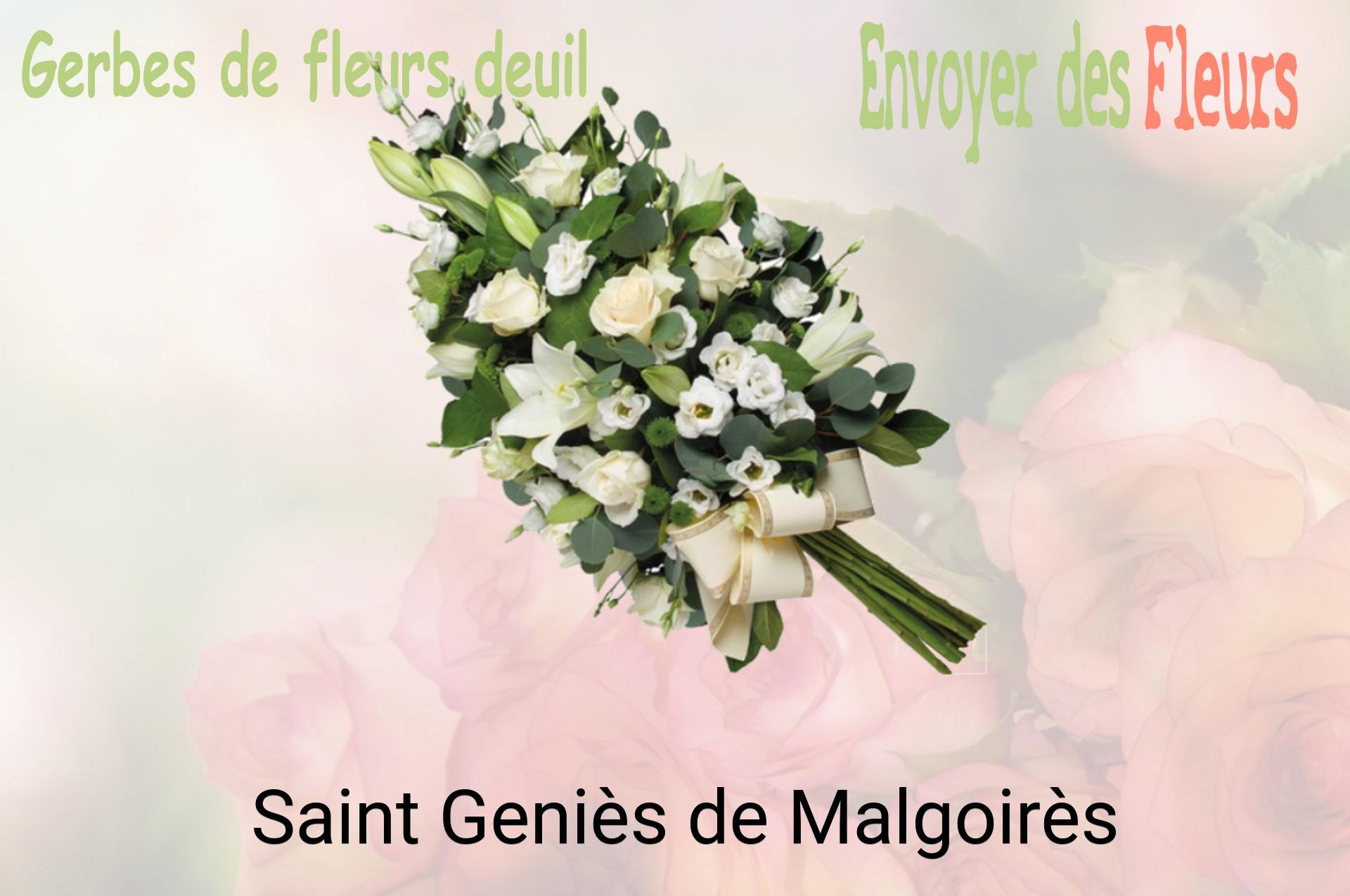 Gerbe de fleurs de deuil livrée à Saint-Geniès-de-Malgoirès